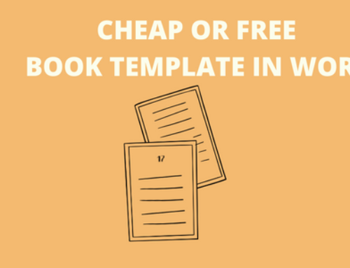 Cheap or Free Book Template in Word