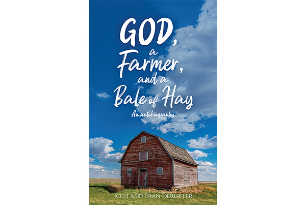 Inksnatcher portfolio. Cover of God, a Farmer, and a Bale of Hay by Rich and Fran DeRuyter