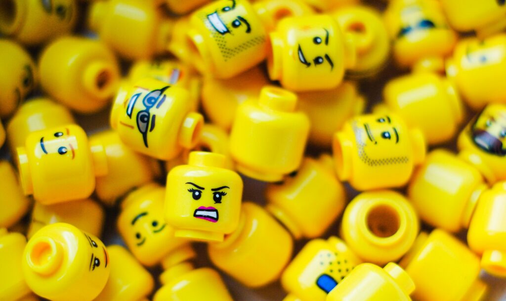 Collection of Lego heads