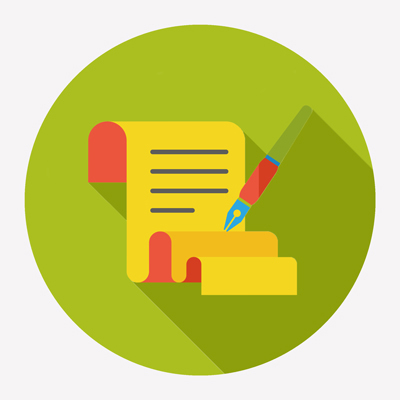 Inksnatcher ghostwriting services showing a pen writing on paper