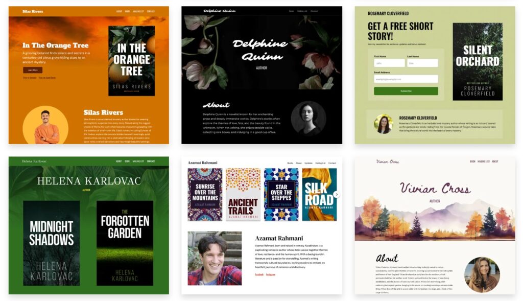 Bookbub Website Templates