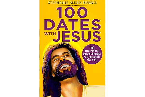 Front cover of Inksnatcher book project 100 Dates with Jesus by Stephanie Burrel