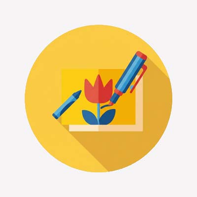 Inksnatcher marketing services showing a pen and a marker writing on paper